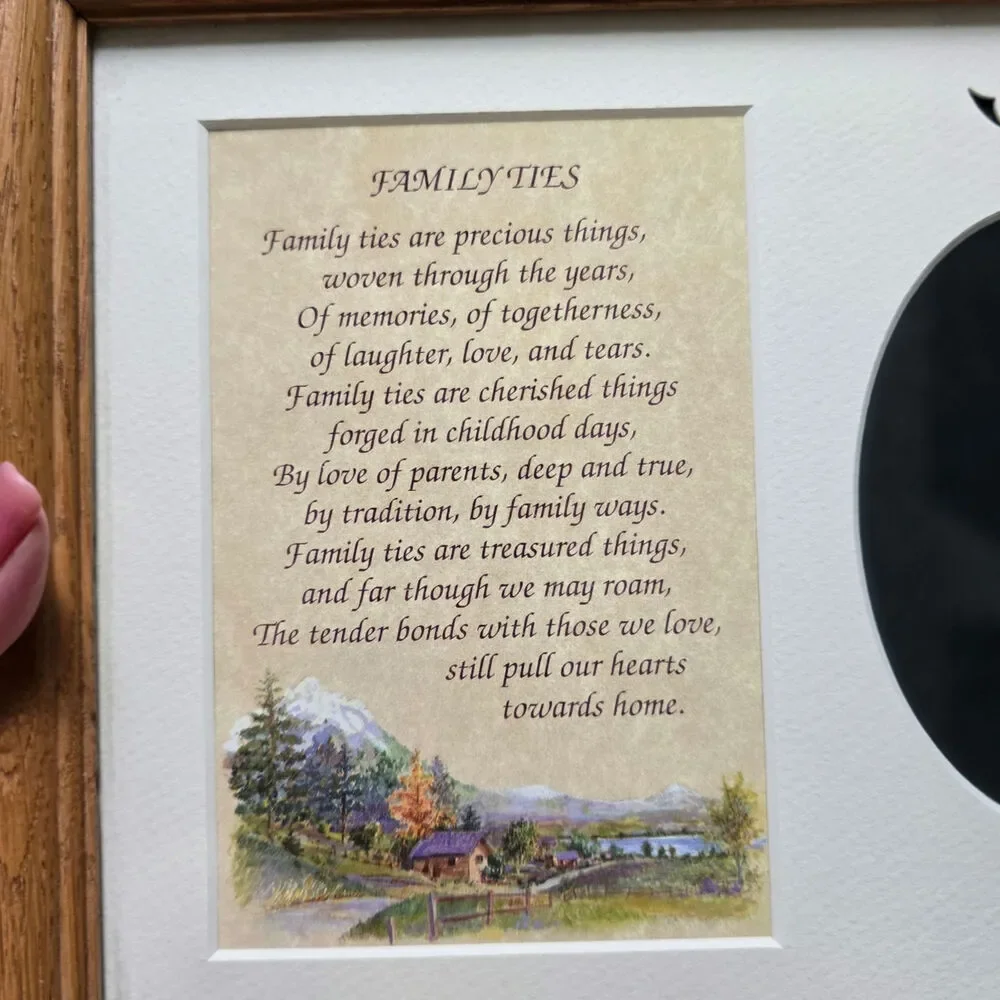 Vintage Family Poetry Picture Frame
